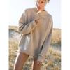 Loose Fitting Pullover Solid Color Sweater Loose Pullover Pure Color Sweater
