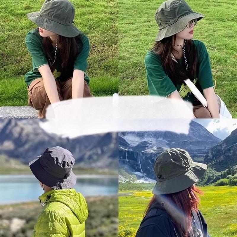 Waterproof Foldable Fisherman Hat Summer Lightweight Quick-Dry Sun Protection Outdoor Cap For Hiking Unisex Windproof Breathable Packable Bucket Hat