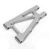 2PCS Alloy Front Lower Arm Upgrade Parts Fit for KYOSHO 4WD Optima 110 Off Road Vehicle(Silver )