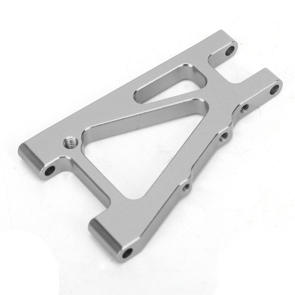 2PCS Alloy Front Lower Arm Upgrade Parts Fit for KYOSHO 4WD Optima 110 Off Road Vehicle(Silver )