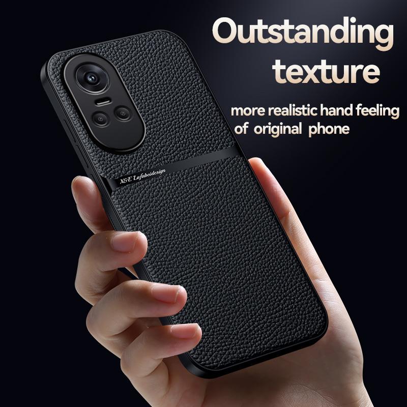 For OPPO Reno 10 5G CPH2531 Case Luxury Leather Magnetic Phone Cases for Oppo Reno10 Pro Global 2023 CPH2525 Soft Back Cover