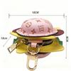 New Mini Hamburger Gift Box Versatile Platinum Key Bag Earphone Bag Box Pendant Jewelry Bag