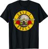Camiseta Oficial Guns N' Roses Logo de Bala Camiseta Unisex