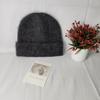 Selected High-quality Wool Blended Hat Couple Versatile Solid Color Simple Knitted Cashmere Wool Hat Winter Show Small Face