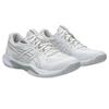 ASICS GEL-TACTIC 13 White Pure Silver Performance Womens Trainers 1072A118-100