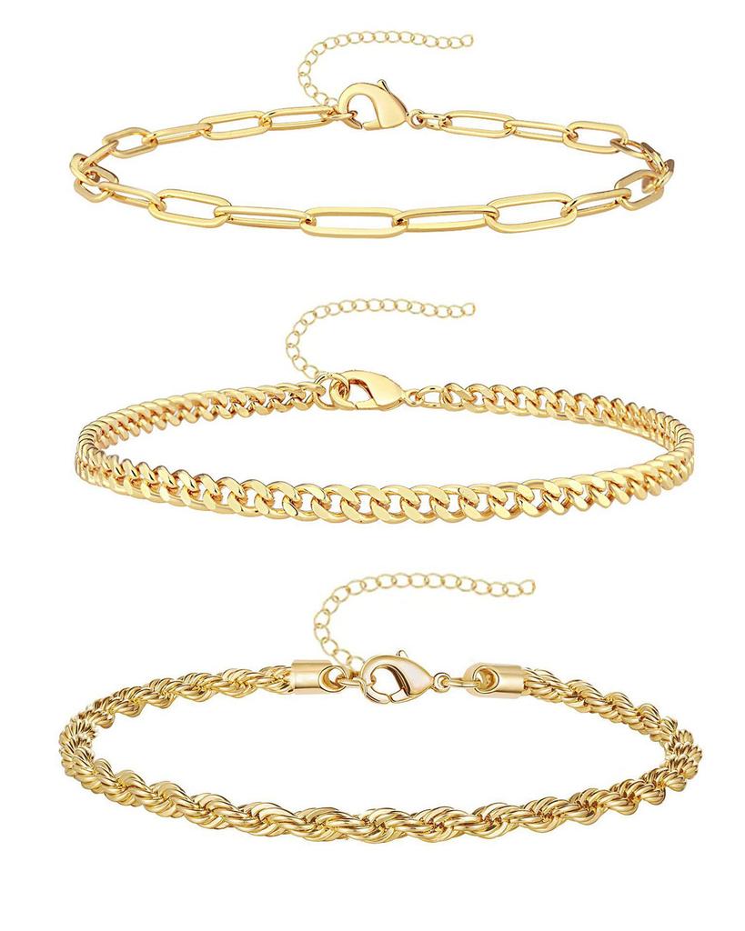Bohemian Minimalist Women's Hand Jewelry Set: 6 Multi-layer Simple Bracelets