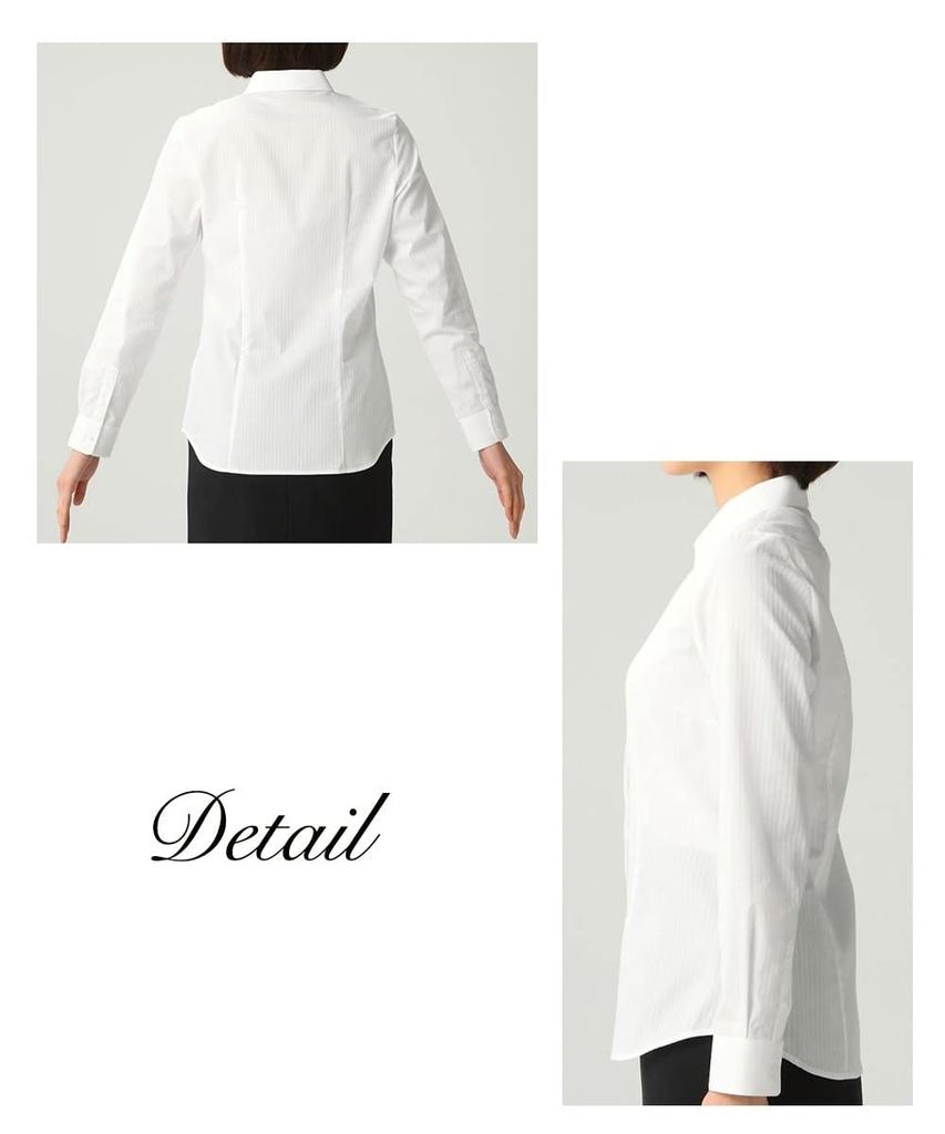 Nissen Dobby Weave Regular Collar Shirt LL Shirt/Blouse, Shape-Retaining (Loose Bust), Sax,