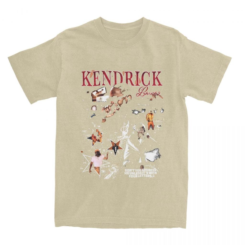 Kendrick Lamar Rap Hip Hop Merchandise T-Shirts for Men Women Leisure 100% Cotton Graphic Print Tees