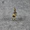 Vintage Copper Deer Ornaments 1 Pair Solid Brass Sika Deer Figurines Lucky Feng Shui Crafts Sculpture Home Office Desk Deoration