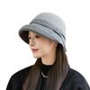 Autumn and winter new woolen millinery trendy fashion warm top hat niche bucket hat
