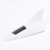 Universal Car Shark Fin Antenna with Solar Energy Led Warning Light Auto Radio Signal Aerial Roof Anticollision Safety Lights