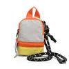 Color-blocked Mini Backpack Coin Purse Colorful Canvas Coin Bag Earphone Storage Bag  Daily