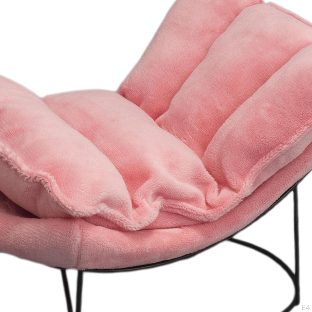 1/6 Scale Rocking Chair Mini Chaise Longue Accessories Adults Gifts Soft Fabric Decorative Single