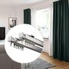20PCS Aluminum Curtain Gliders Curtain Movement Rollers For Homes and Hotel Setting Noise Reduction Curtain Tracks