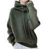 Pile collar thickened sweater women's autumn and winter new lazy wind versatile long-sleeved knitted sweater women