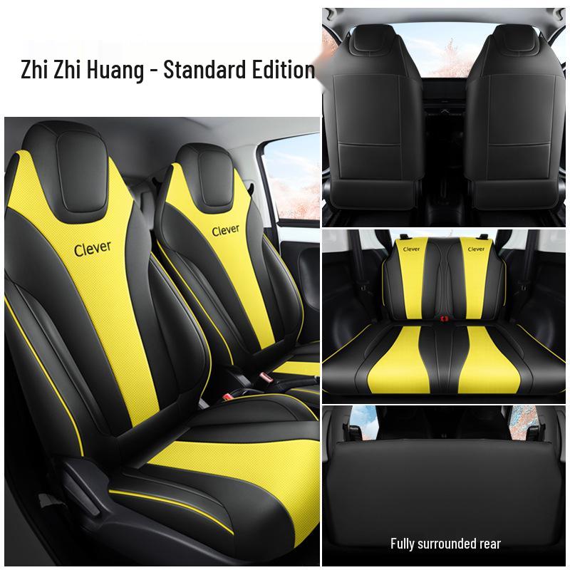 Coway Perforated Leather Car Seat Cushion for All Seasons - Full Surround & Compatible with Electric Seats