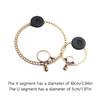 Double Band UHF/VHF Mini Circular Antennaes Set 10cm/5.0cm Diameter SMA Male Connector for DSP DSP2 Radio Receivers