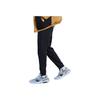 Li Ning Fitness Series Logo Print Fleece Lined Comfortable Knitted Sports Pants Men Bottoms Black AKLTC13