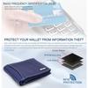 Oliver Blue Leather Wallet for Men, 6 Card Slot
