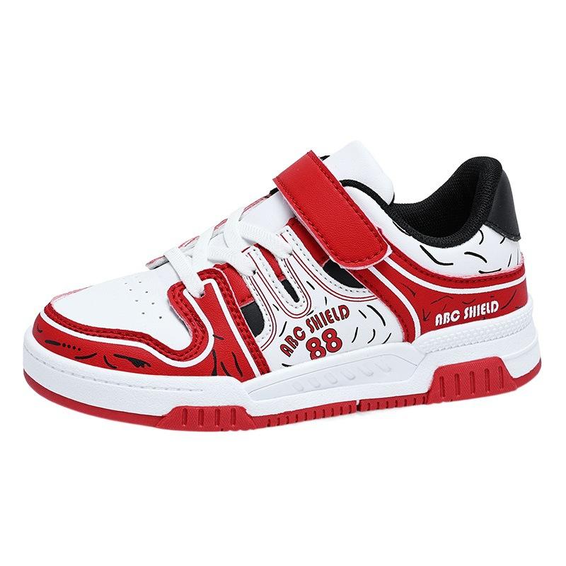 Longhong Spring and Autumn Middle-aged and Older Children's Boys' Sports Shoes Natal Children's Leisure Red Tide Girl Board Shoes