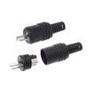 10Pcs 2Pin DIN Speaker Male Plug HiFi Connector Screw Terminals Connector Power Audio Lamp Signal Plug Adapters Black