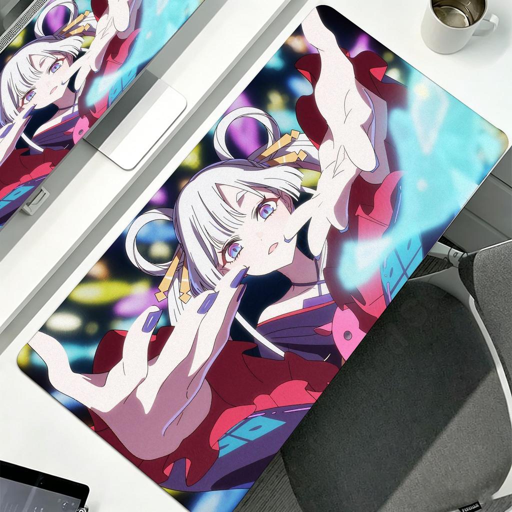 Anime Cosmic Princess Kaguya Mouse Pad Large Computer Mousepad Office Pc Gamer Nonslip Rubber Keyboard Deskmat