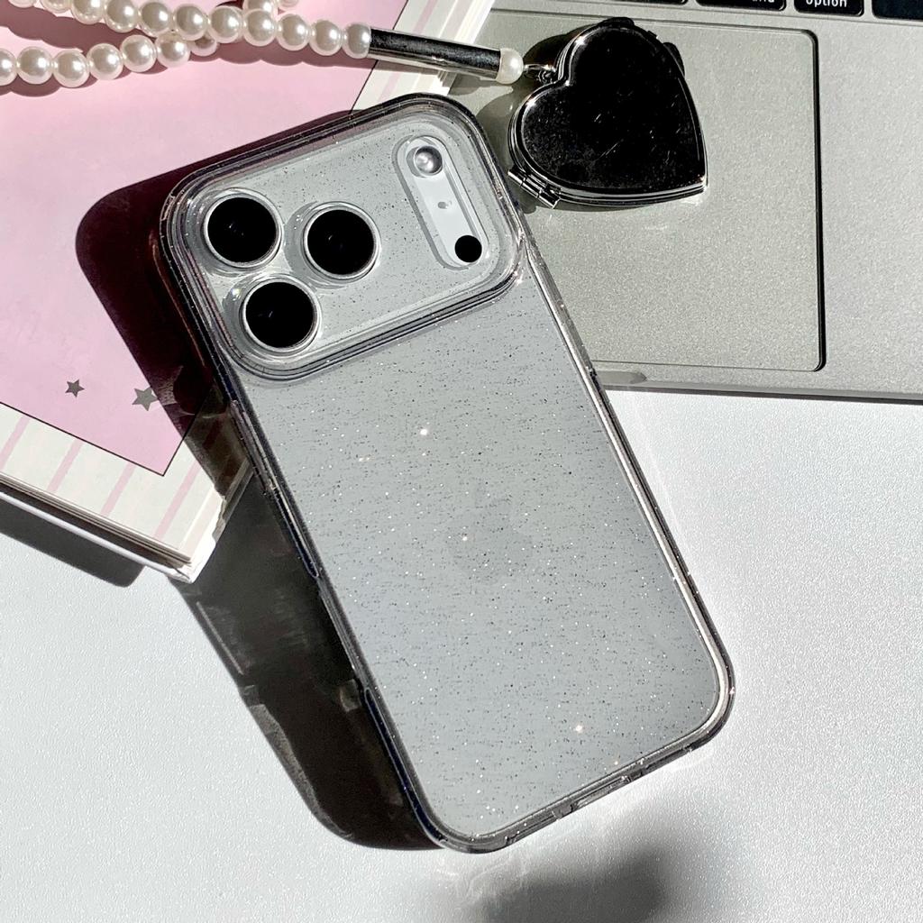 For Apple 17Air Mobile Phone Case Glitter Powder for IPhone16ProMax Anti-fall All-inclusive 2.0 Thickened Soft Shell