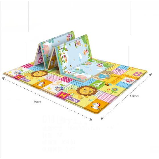 Waterproof Baby Play Mat Crawling Mat Double Surface Carpet Animal Cartoon Mat for Children Game Pad