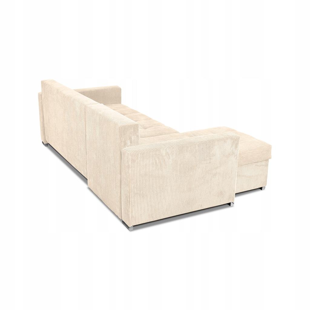 Bonito Corner Sofa Bed Family Meble Corduroy Beige