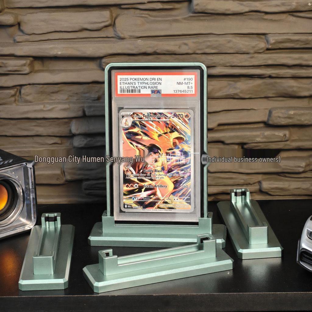 Aluminum Alloy Base for PSA/BGS Graded Card Sleeves - Compatible with CCIC Game, Star, and Pokémon Cards