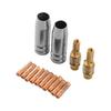 For MB 15AK MIG Welding Torch Welding Nozzle Welding Accessory 0.8mm Aperture Welding Torch Smooth Wire Feed Threadless Design