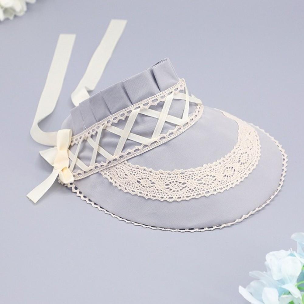 Pastorale Style Victorian Headpiece Ruffle Lace Hat Lolita Bonnet Cap Sun Protection