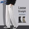 Men's Casual Drawstring Straight-Leg Pants