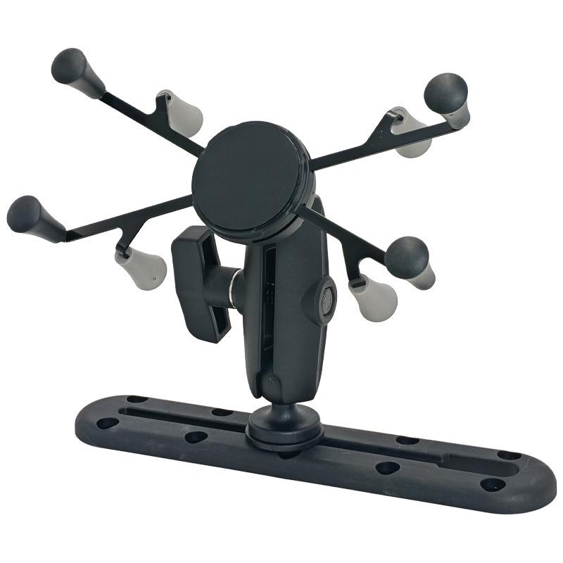 1-Inch Ball Head Rail Mount Bracket for Car or Boat Modification - Quick Release T-Type Slider.