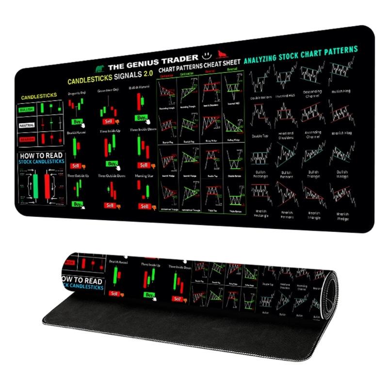 Computer Mousepad AntiSkid Rubber Backing Easy Clean Fabric Top Workspaces Protections Desk Mouse Pad Accessories