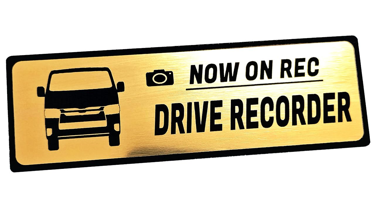 

Honami Works HIACE 6 Type 7 Type 8 Drive Recorder Car Mount Emblem Dash Camera Sticker (Gold) золотий