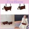 Adorable Cartoon Handmade Knitted Sausage Dog Crossbody Bag For Kids In Red And Blue