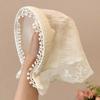 Summer Headwear Headdress French Pastoral Style Triangle Hair Scarf Women Girls Lace Flower Band Headwarp Hair Accessories