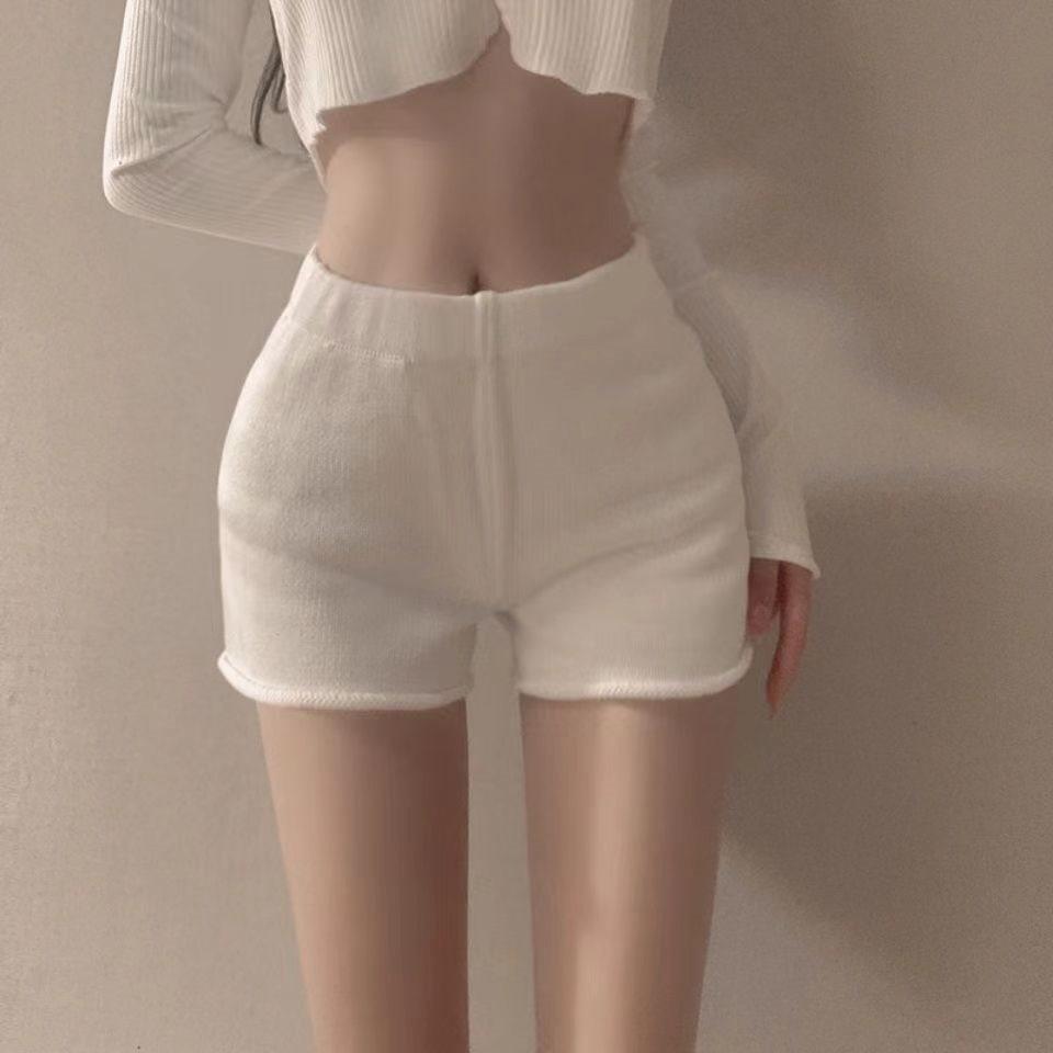 

Spring/Summer Striped Woolen Wide-Leg Pants - Women s Casual Slimming Fit in Black/Grey S (Recommended 35-45 kg)