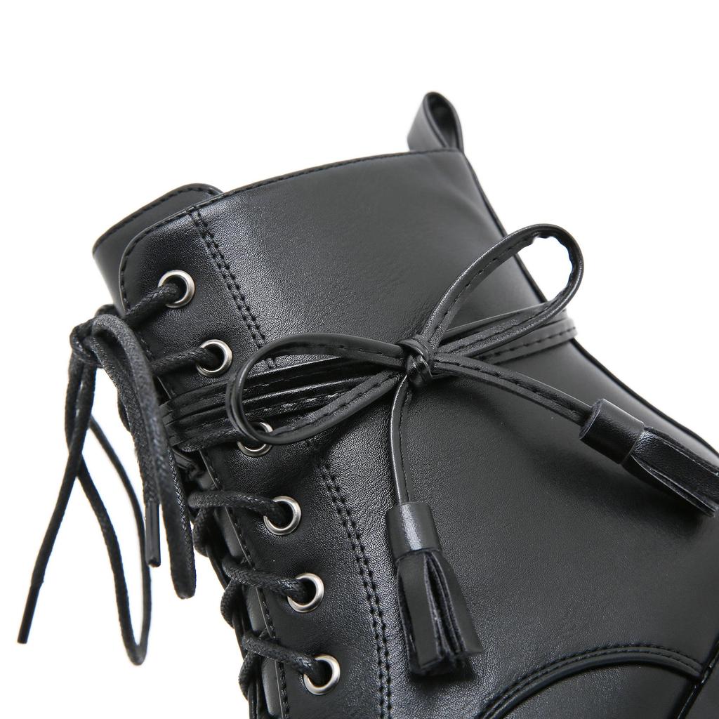 Gdgydh Sexy Club Waterproof Platform Boots for Women High Heels Cosplay Shoes Chunky Heel Faion ow Dance ort Boots Big Size