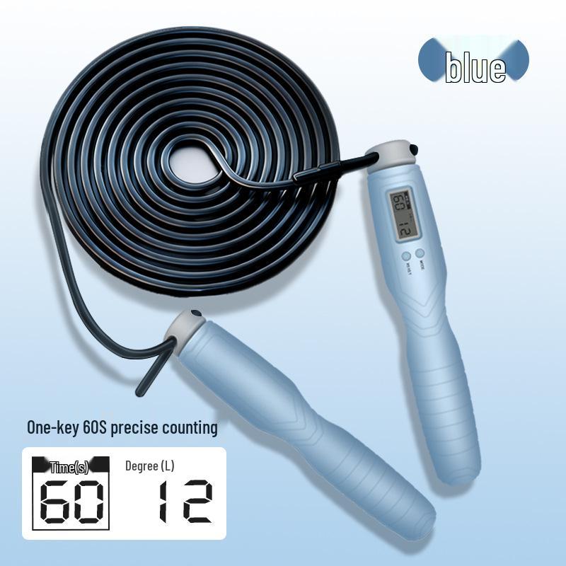 Maika Smart Fitness Digital Jump Rope for School Sports Exams Counting Digital Display Jump Rope синий