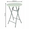 Tablecloth Cover Cocktail Bar Table 80 Black