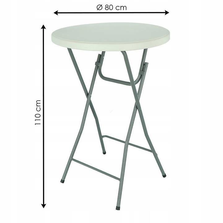 Tablecloth Cover Cocktail Bar Table 80 Black
