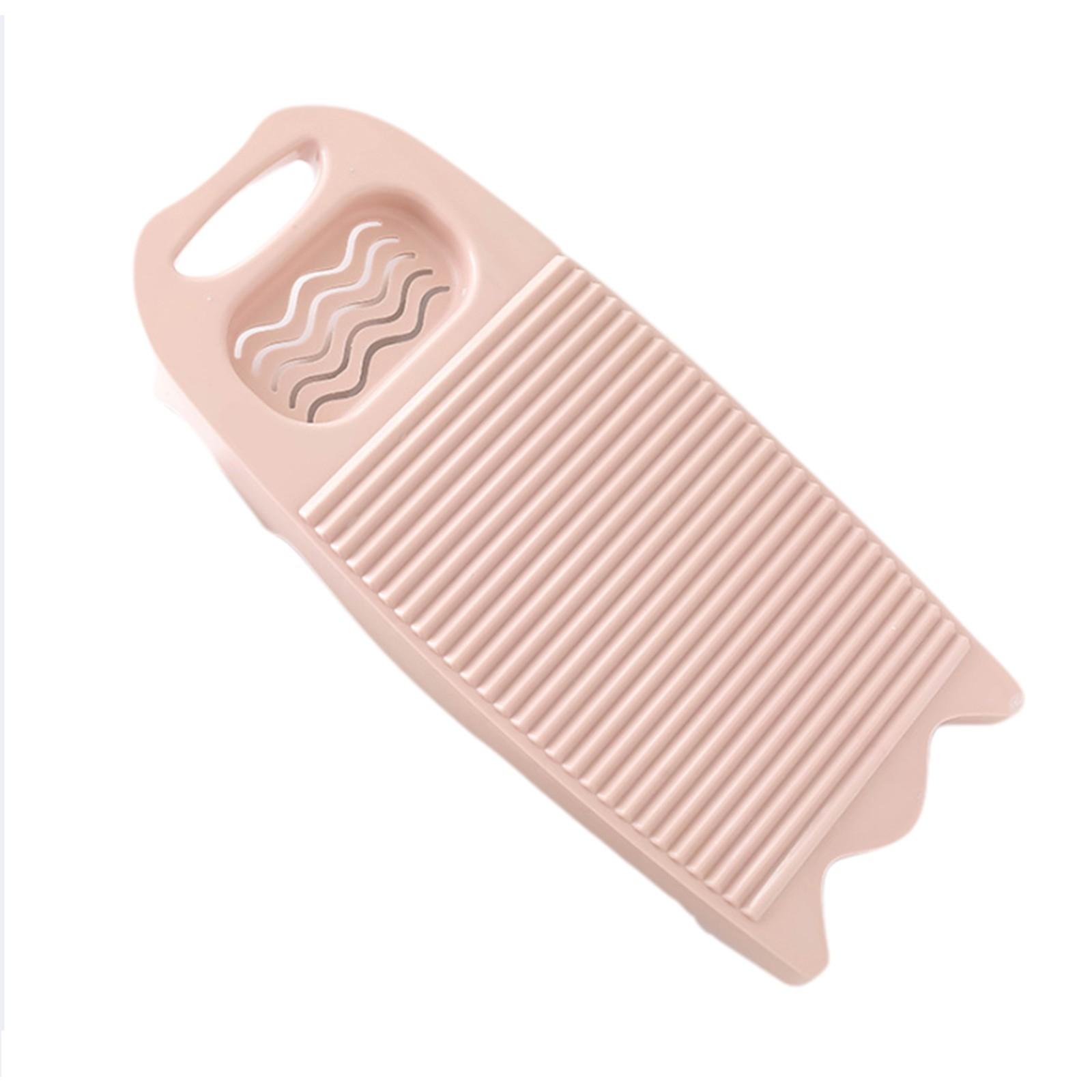 

Утолщенный для стирки одежды, нескользящий, таз для стирки, пластиковая прачечная One Size светло-розовый