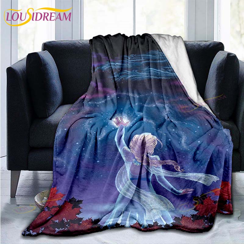 Frozen patroon plaid Deken Bank Quilt Overtrek Reis Beddengoed Outlet Plaid Deken Flanellen Deken Sprei