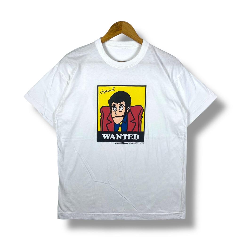 Vintage 90s LUPIN THE THIRD Anime Cartoon Esso Promo Tee Shirt Free Size