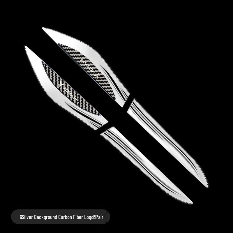 

Lantu Zhiyin Zhuiguang FREE Mengxiangjia Stainless Steel Car Fender Blade Sticker