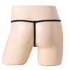 Bow Hollow Front Lace Sissy Pouch Panties Men See Through Lingerie Low Rise T-Back Thong G-String Gay Crossdressing Bikini Brief