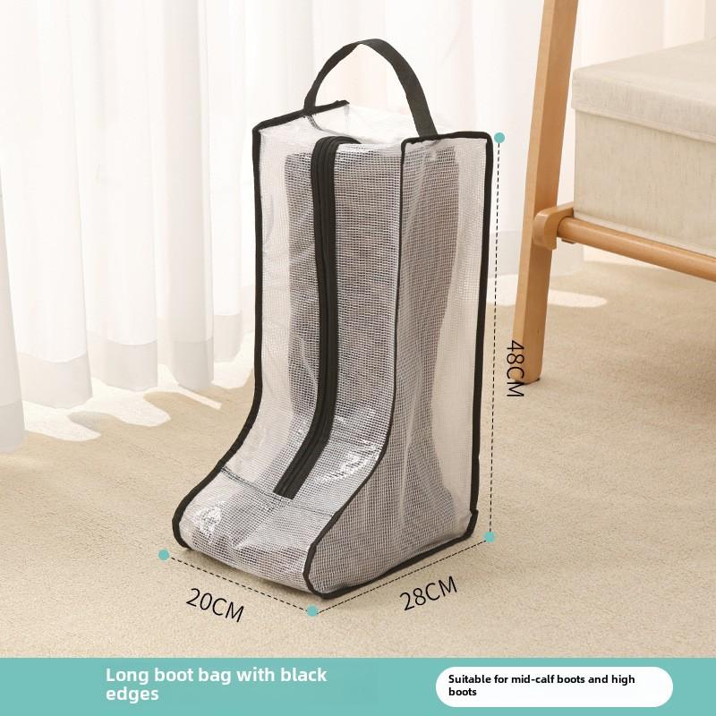 Travel Shoe Bags, Waterproof Dustproof Shoe Storage Bags with Handles, Clear Shoe Organizer for Boots and Shoes