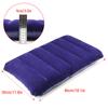 Inflatable Pillow Camping Travel Pillow Squared PVC Flocked Fabric Air Pillow for Camping Hiking